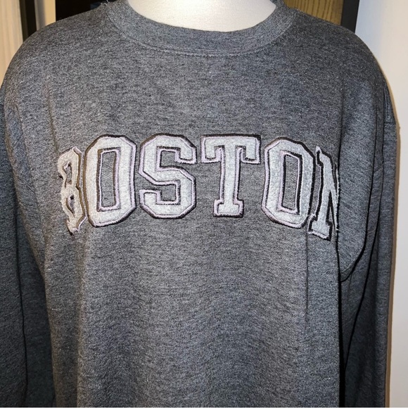 New York Popular Grey “BOSTON” Sweatshirt - Large - Picture 5 of 7